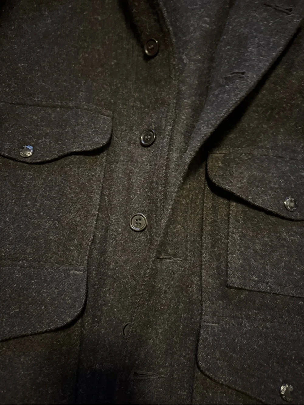 Filson Charcoal Wool Field Jacket